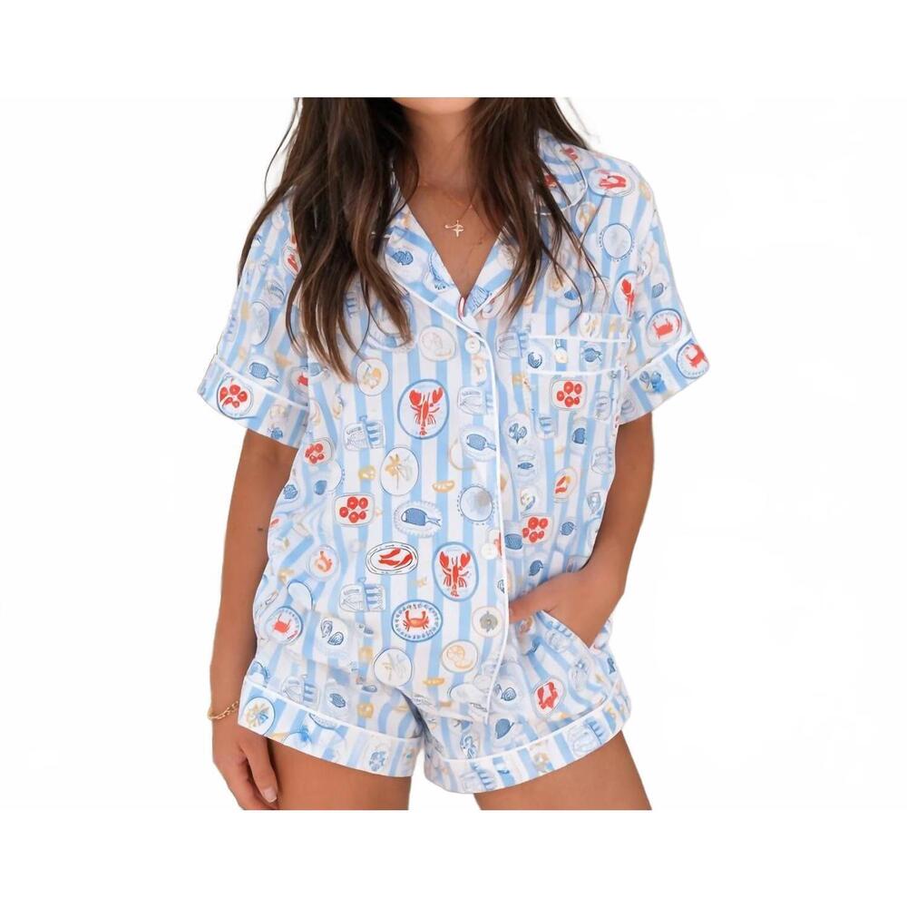 NEW KATIE J NYC olivia set in blue
